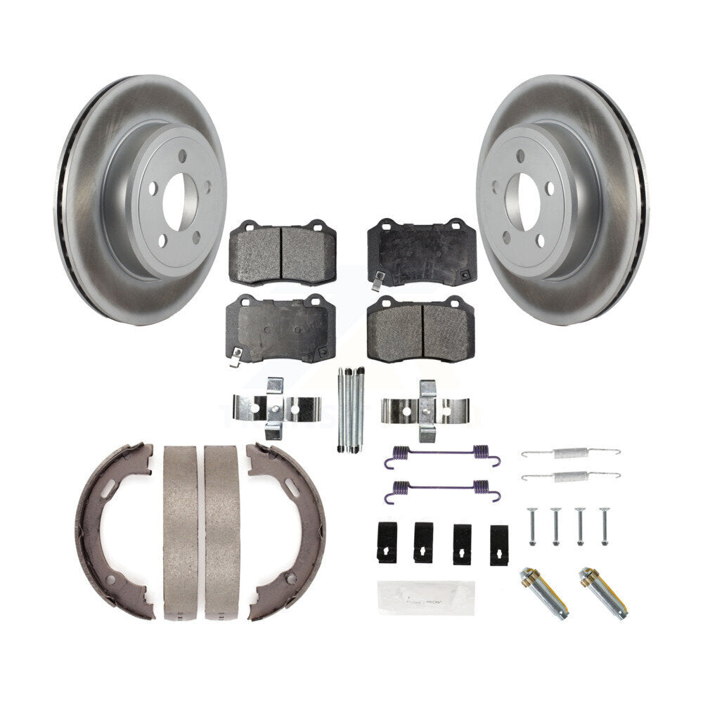 Coated Disc Rotors and Ceramic Brake Pads Kit-KGT-104579 Kit.bestparts.ca