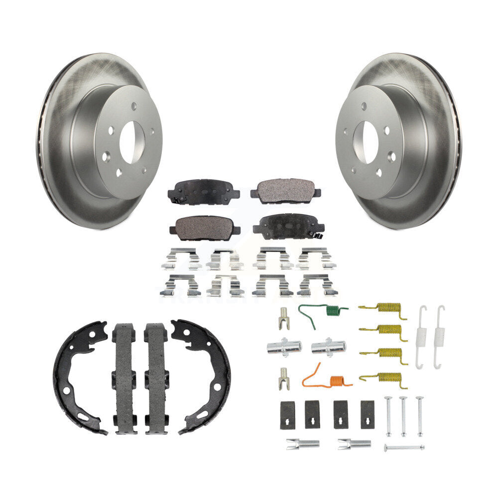 Coated Disc Rotors and Ceramic Brake Pads Kit-KGT-104582 Kit.bestparts.ca