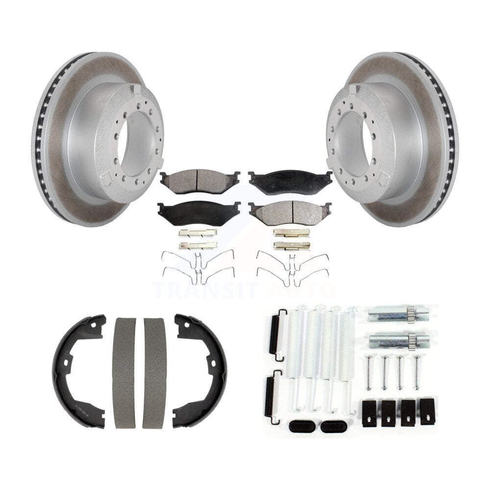 Coated Disc Rotors and Ceramic Brake Pads Kit-KGT-104586