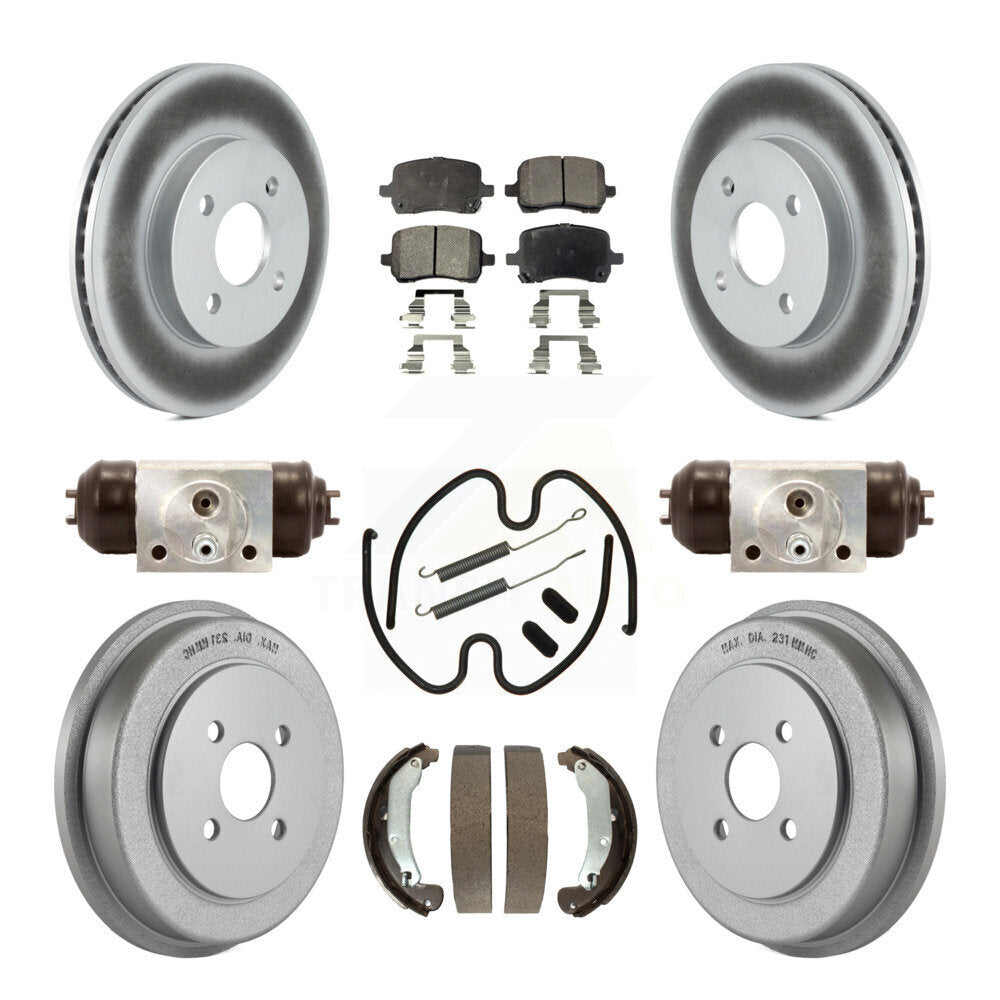 Coated Disc Rotors and Ceramic Brake Pads Kit-KGT-104603
