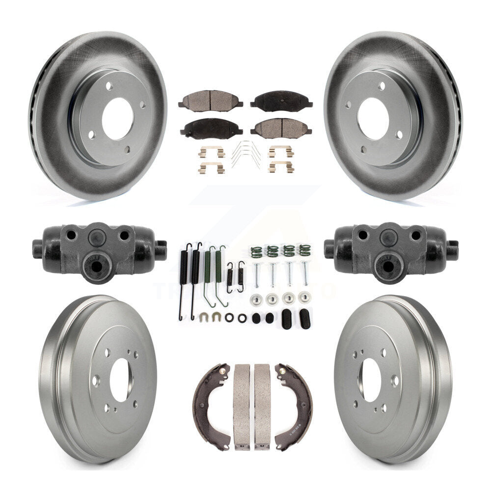 Coated Disc Rotors and Ceramic Brake Pads Kit-KGT-104604