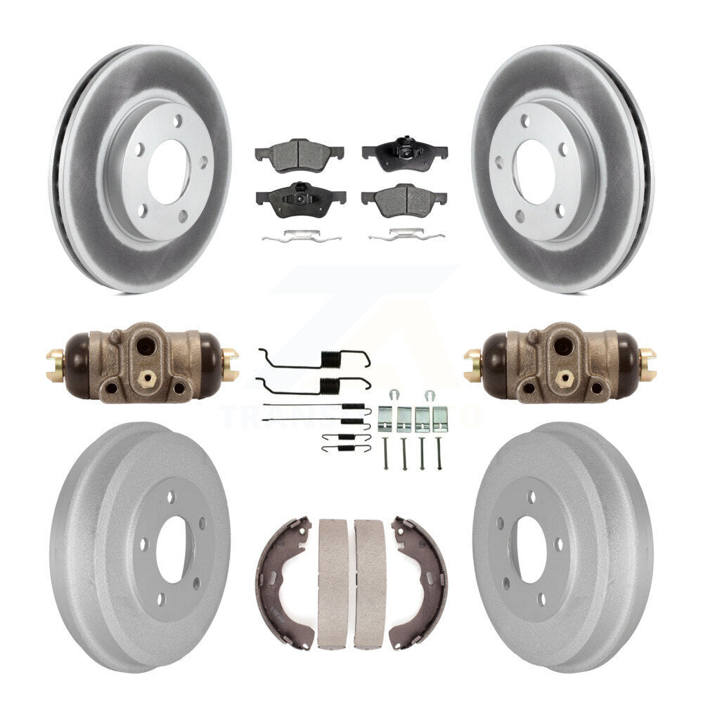Coated Disc Rotors and Ceramic Brake Pads Kit-KGT-104605