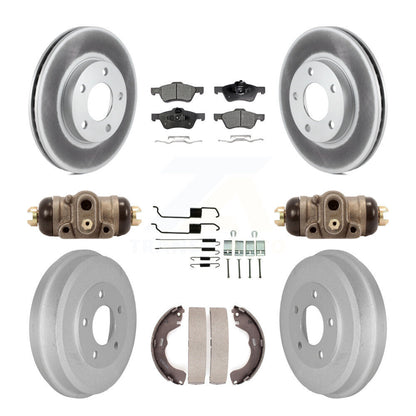 Coated Disc Rotors and Ceramic Brake Pads Kit-KGT-104605