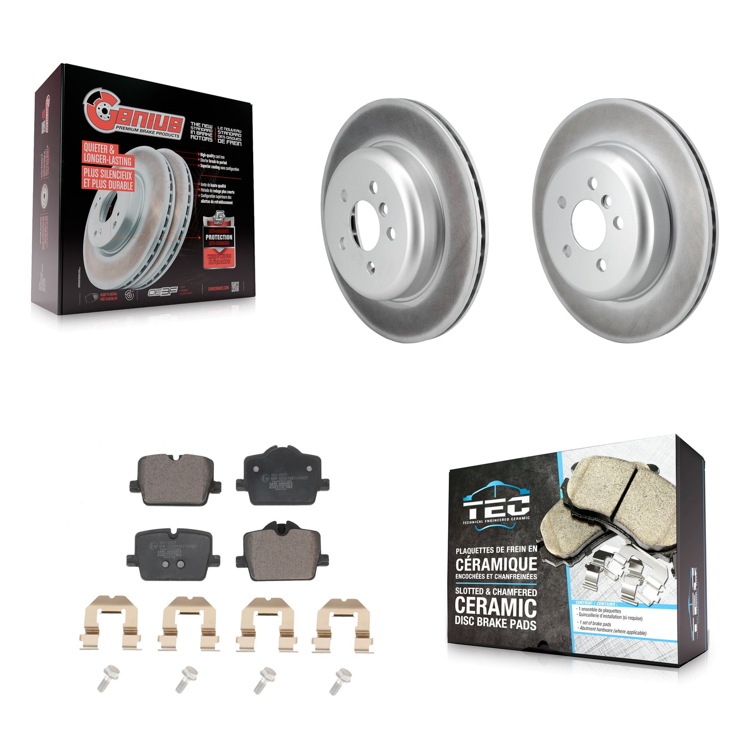 Disc Rotors and Ceramic Brake Pads Kit-KGT-104607 Kit.bestparts.ca
