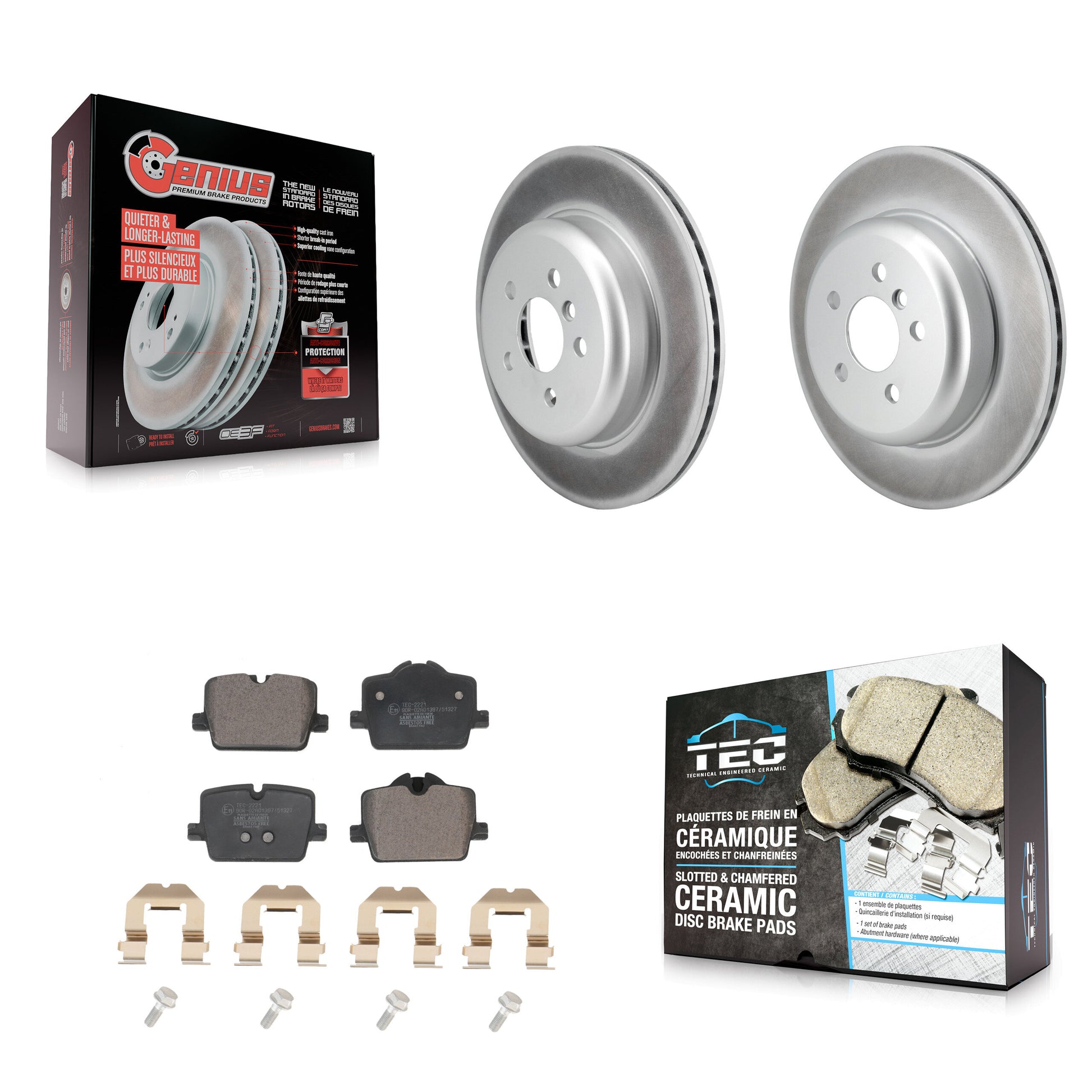 Disc Rotors and Ceramic Brake Pads Kit-KGT-104607