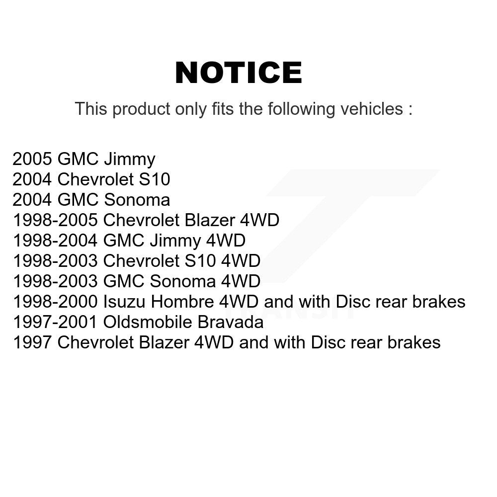 Disc Brake Rotor Kit-K8-100979 - Kit.bestparts.ca