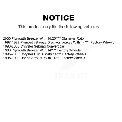 Disc Brake Rotor Kit-K8-101166 - Kit.bestparts.ca