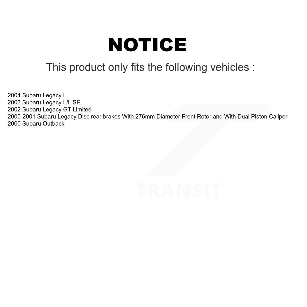 Disc Brake Rotor Kit-K8-101261 - Kit.bestparts.ca