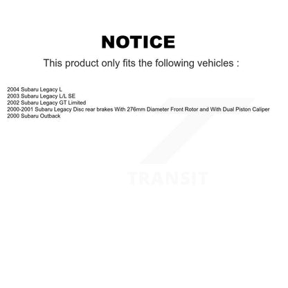 Disc Brake Rotor Kit-K8-101261 - Kit.bestparts.ca