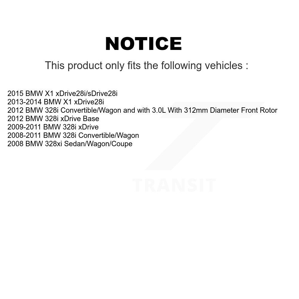 disc rotors and semi metallic brake pads-k8a-102465 - Kit.bestparts.ca
