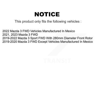Disc Rotors and Ceramic Brake Pads Kit-K8A-103209 - Kit.bestparts.ca
