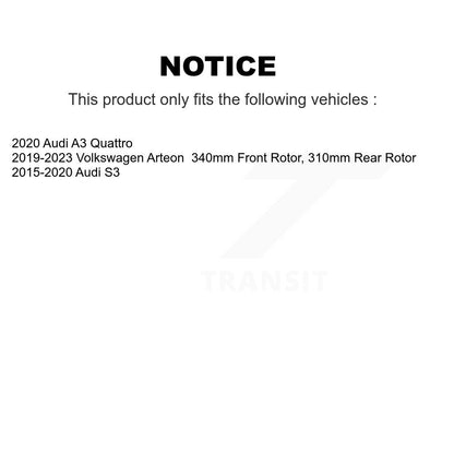 Disc Rotors and Ceramic Brake Pads Kit-K8A-103309 - Kit.bestparts.ca