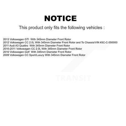 Disc Rotors and Semi-Metallic Brake Pads Kit-K8A-104463 - Kit.bestparts.ca