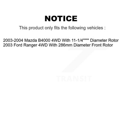 Disc Rotors and Ceramic Brake Pads Kit-K8A-104540 - Kit.bestparts.ca