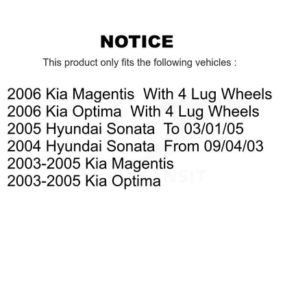 Disc Rotors and Ceramic Brake Pads Kit-K8A-104675 - Kit.bestparts.ca