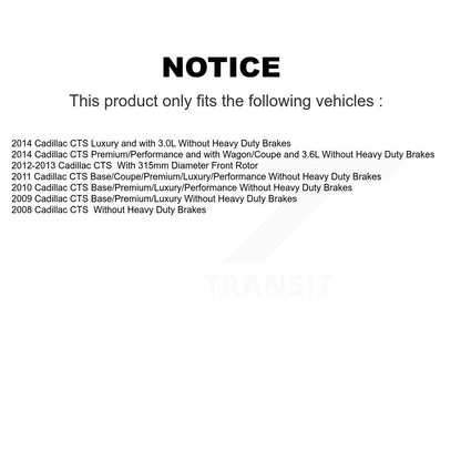 Disc Rotors and Ceramic Brake Pads Kit-K8C-100411 - Kit.bestparts.ca