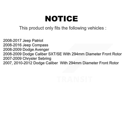 Disc Rotors and Semi-Metallic Brake Pads Kit-K8F-103253 - Kit.bestparts.ca