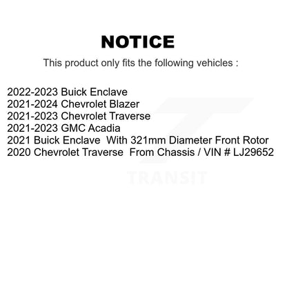 Disc Rotors and Semi-Metallic Brake Pads Kit-K8F-104171 - Kit.bestparts.ca