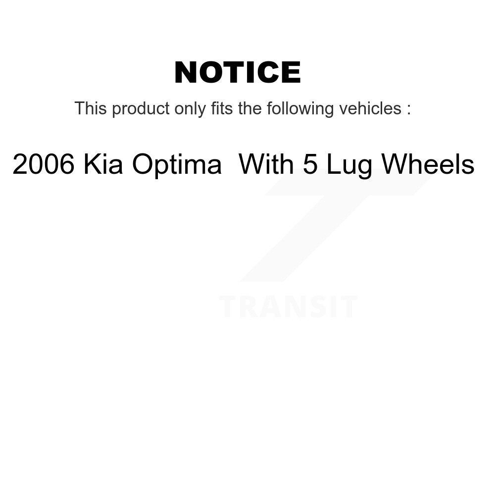 Disc Rotors and Semi-Metallic Brake Pads Kit-K8S-105164