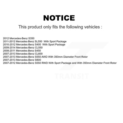 Disc Rotors and Ceramic Brake Pads Kit-K8T-100599 - Kit.bestparts.ca