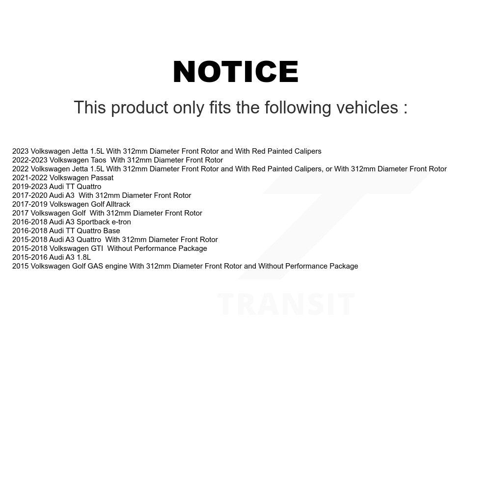 Disc Rotors and Ceramic Brake Pads Kit-K8T-102851 - Kit.bestparts.ca Kit.bestparts.ca