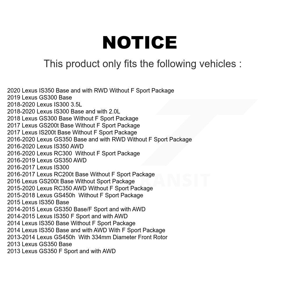 Disc Rotors and Ceramic Brake Pads Kit-K8T-103012 - Kit.bestparts.ca Kit.bestparts.ca