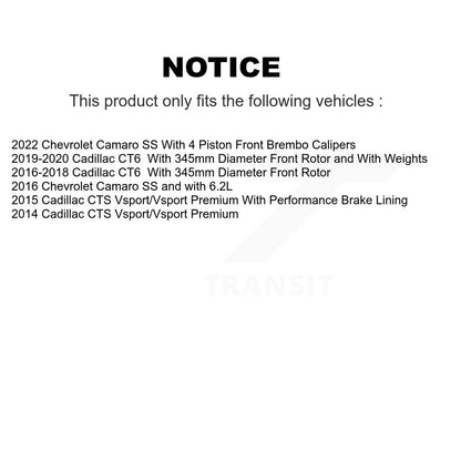 Disc Rotors and Ceramic Brake Pads Kit-K8T-105794