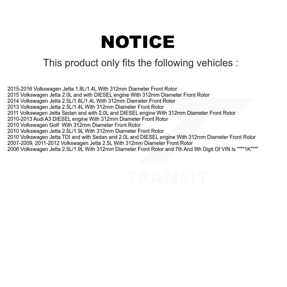 disc rotors and brake pads-kcd-100061t - Kit.bestparts.ca