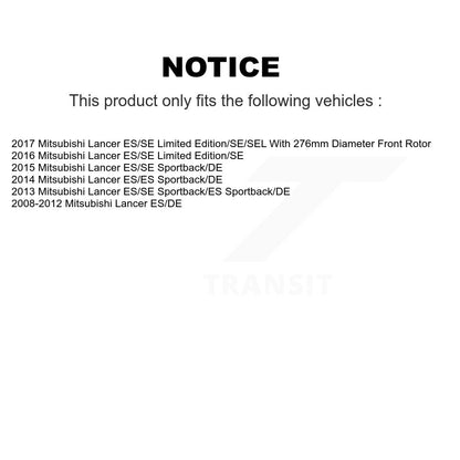 Disc Rotors and Brake Pads Kit-KCD-100111P - Kit.bestparts.ca