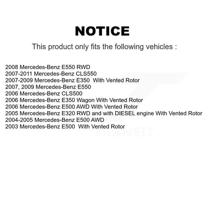 Disc Rotors and Brake Pads Kit-KCD-100536S - Kit.bestparts.ca
