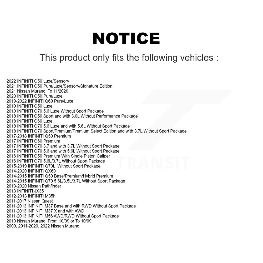 Disc Rotors and Brake Pads Kit-KCD-100586T - Kit.bestparts.ca Kit.bestparts.ca
