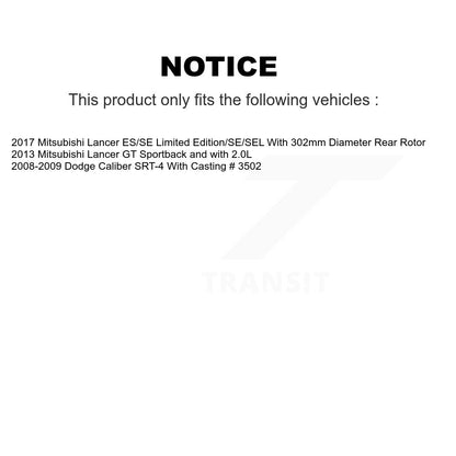 Disc Rotors and Brake Pads Kit-KCG-100707N - Kit.bestparts.ca