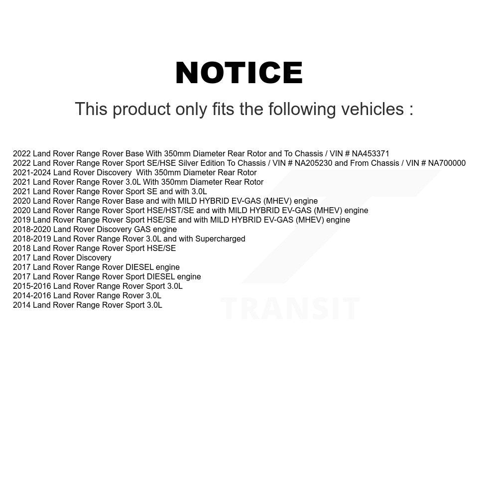 Disc Brake Rotor Kit-KD-100873