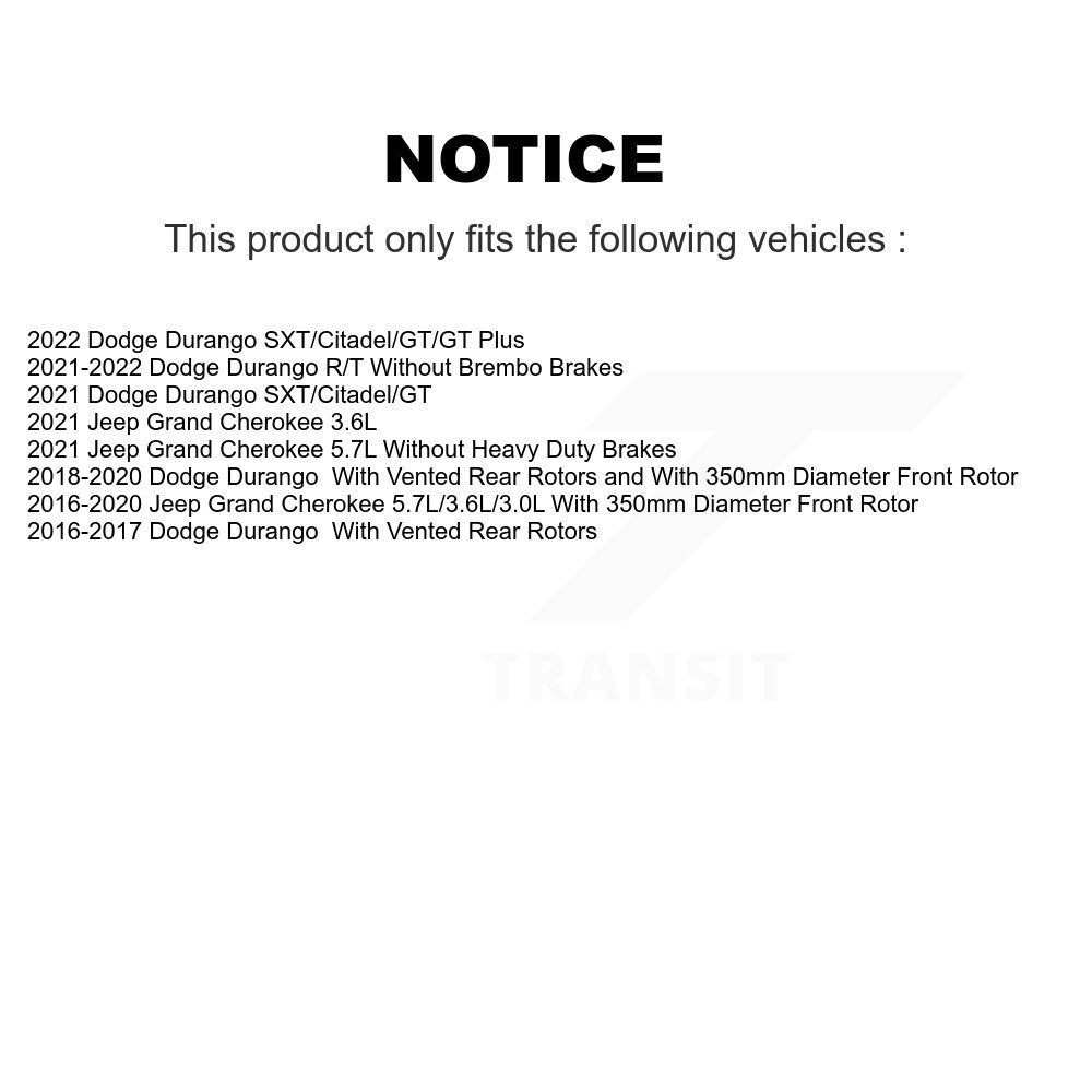 coated disc rotors and ceramic brake pads-kda-100079 - Kit.bestparts.ca