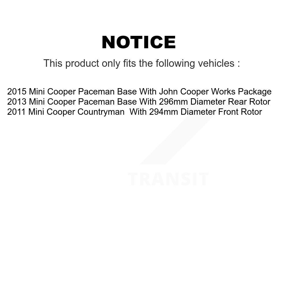 Disc Rotors and Semi-Metallic Brake Pads Kit-KDA-100722 - Kit.bestparts.ca Kit.bestparts.ca