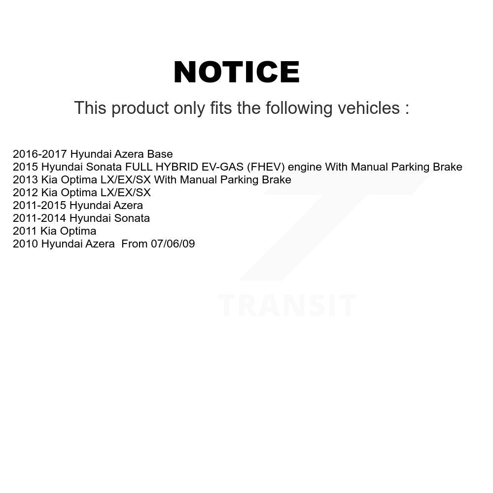 Coated Disc Rotors and Ceramic Brake Pads Kit-KDA-103395 - Kit.bestparts.ca