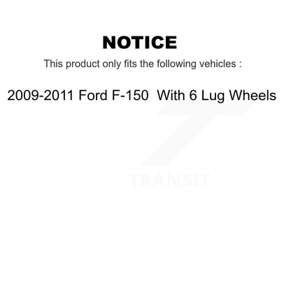 Coated Disc Rotors and Semi-Metallic Brake Pads Kit-KDA-103423 - Kit.bestparts.ca