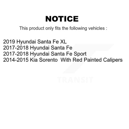 Coated Disc Rotors and Ceramic Brake Pads Kit-KDA-103566 - Kit.bestparts.ca