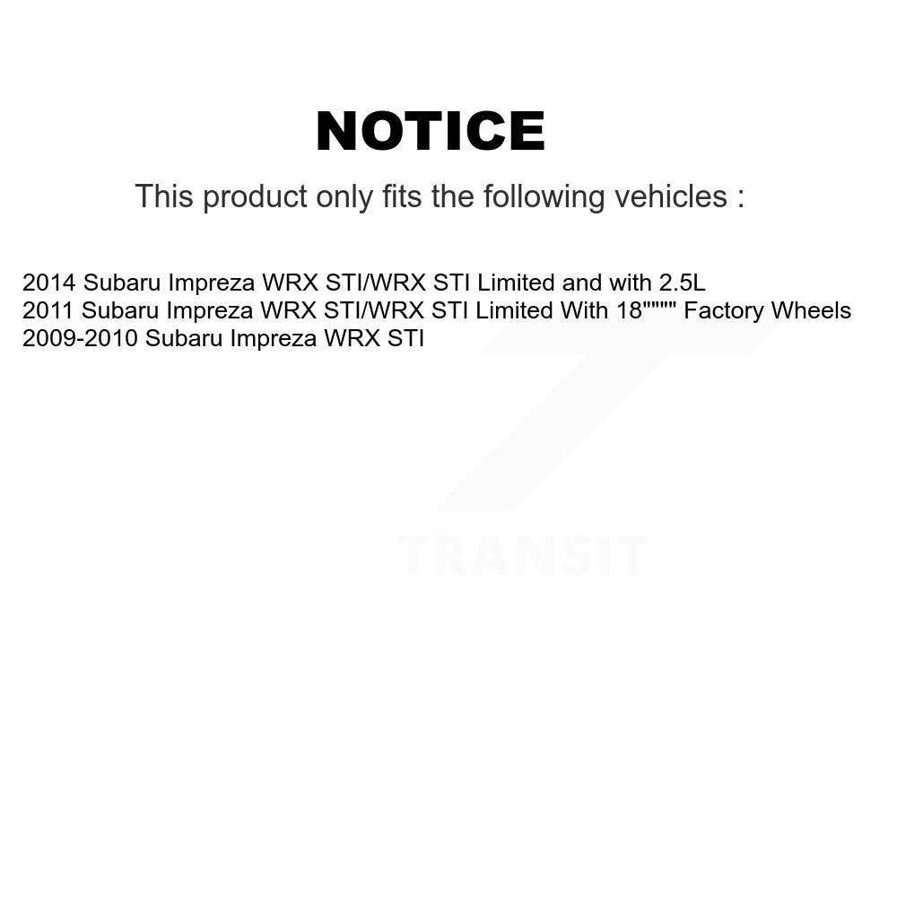 Coated Disc Rotors and Semi-Metallic Brake Pads Kit-KDA-103734 - Kit.bestparts.ca Kit.bestparts.ca
