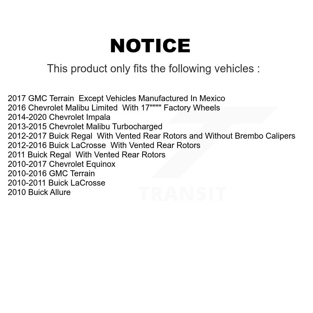 Coated Disc Rotors and Semi-Metallic Brake Pads Kit-KDF-100007 - Kit.bestparts.ca