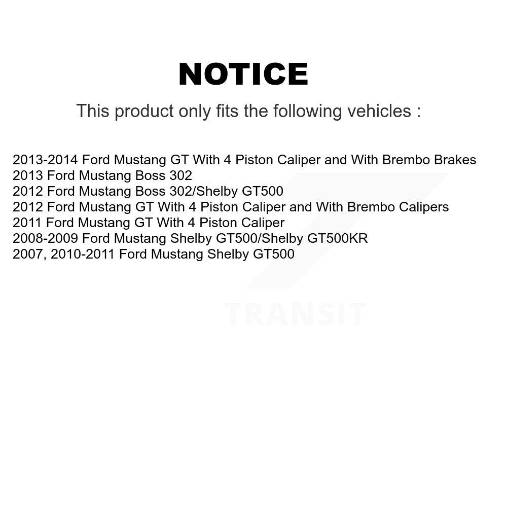 Coated Disc Rotors and Semi-Metallic Brake Pads Kit-KDF-100023 - Kit.bestparts.ca