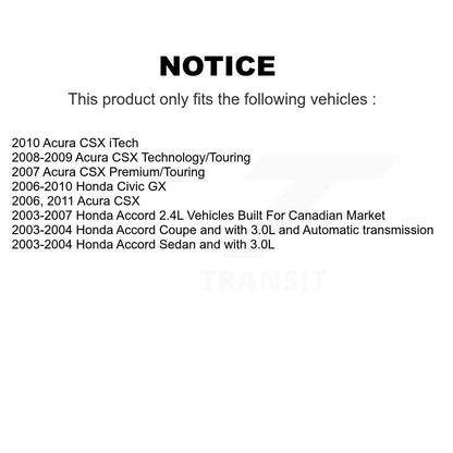 Coated Disc Rotors and Semi-Metallic Brake Pads Kit-KDF-100066 - Kit.bestparts.ca