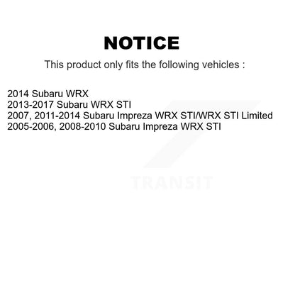 Coated Disc Rotors and Semi-Metallic Brake Pads Kit-KDF-100071 - Kit.bestparts.ca