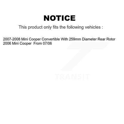 Coated Disc Rotors and Semi-Metallic Brake Pads Kit-KDF-100497 - Kit.bestparts.ca
