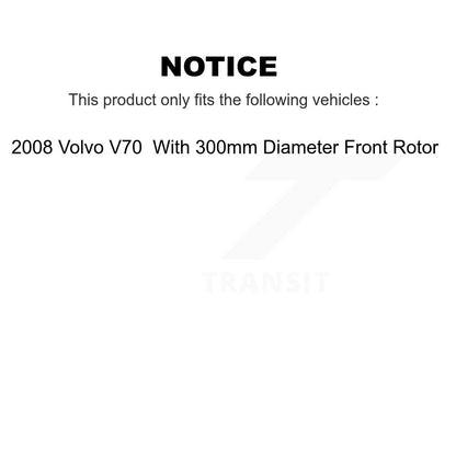 Coated Disc Rotors and Semi-Metallic Brake Pads Kit-KDF-100763 - Kit.bestparts.ca