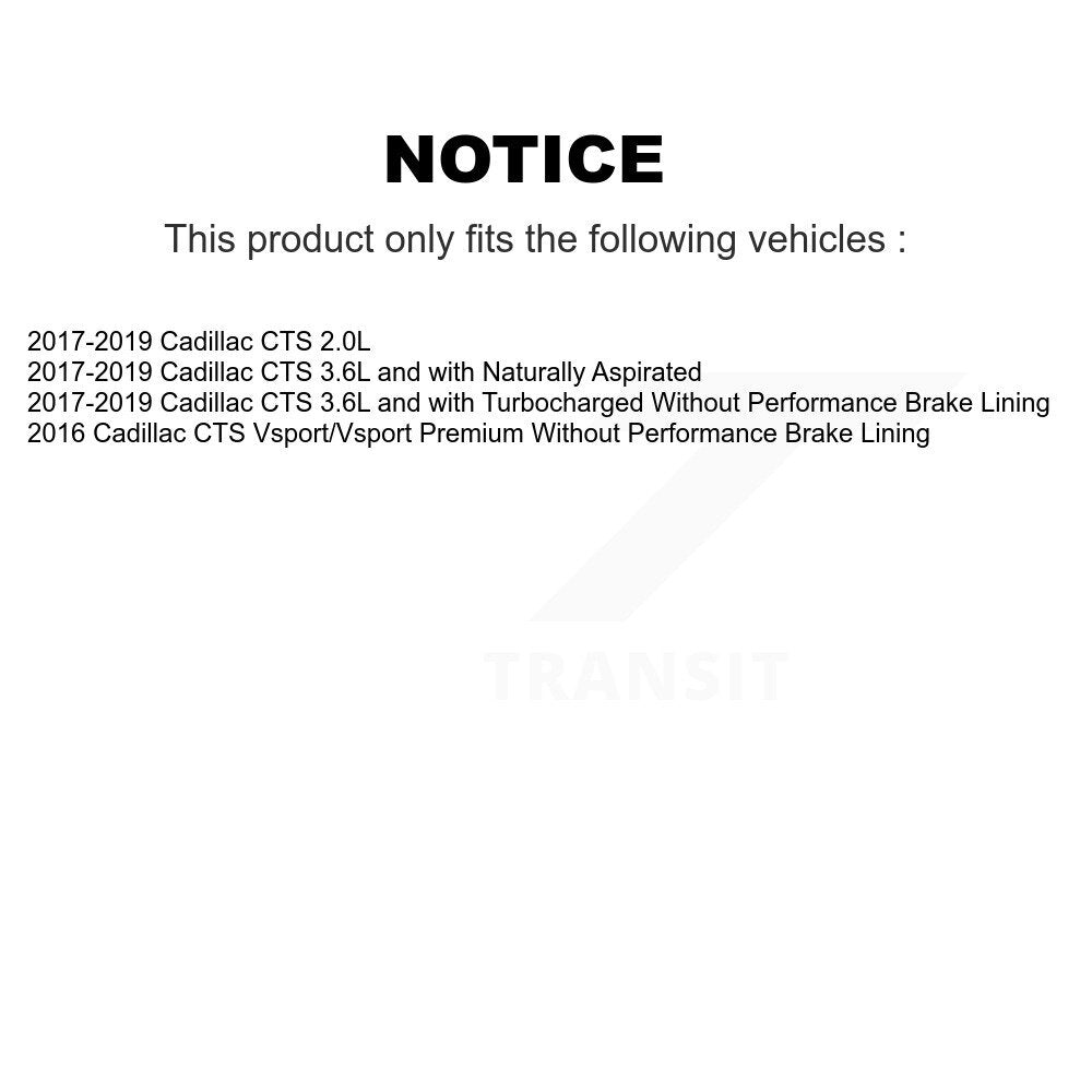 Coated Disc Rotors and Semi-Metallic Brake Pads Kit-KDF-100987 - Kit.bestparts.ca Kit.bestparts.ca