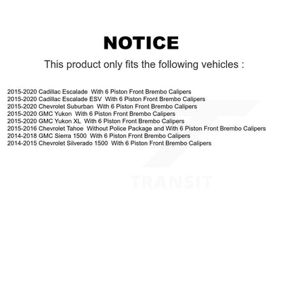 Coated Disc Rotors and Semi-Metallic Brake Pads Kit-KDF-101250 - Kit.bestparts.ca