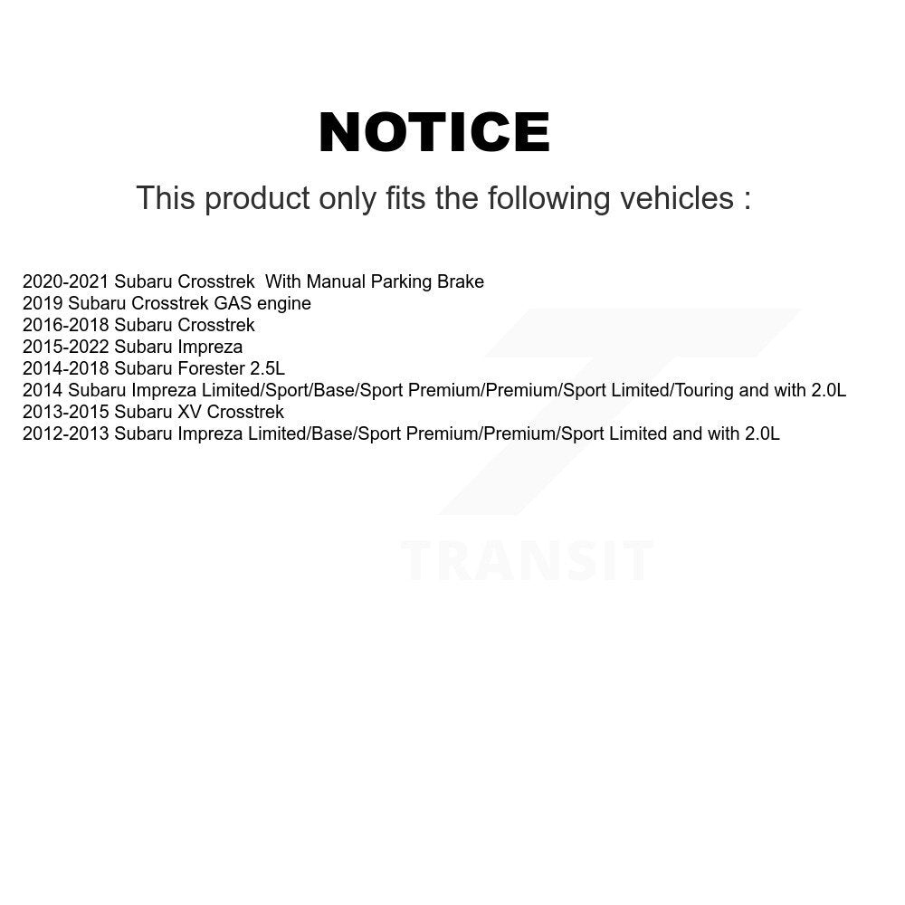 Coated Disc Rotors and Semi-Metallic Brake Pads Kit-KDF-101683 - Kit.bestparts.ca Kit.bestparts.ca