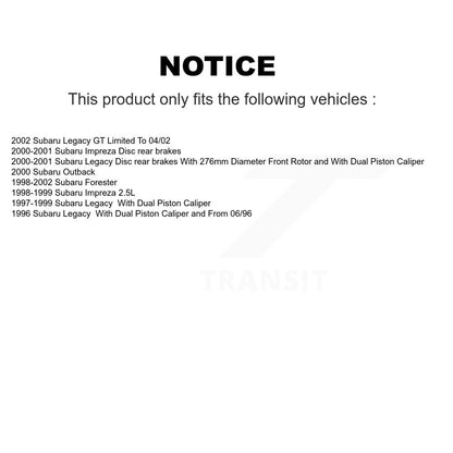 Coated Disc Rotors and Semi-Metallic Brake Pads Kit-KDS-100050 - Kit.bestparts.ca
