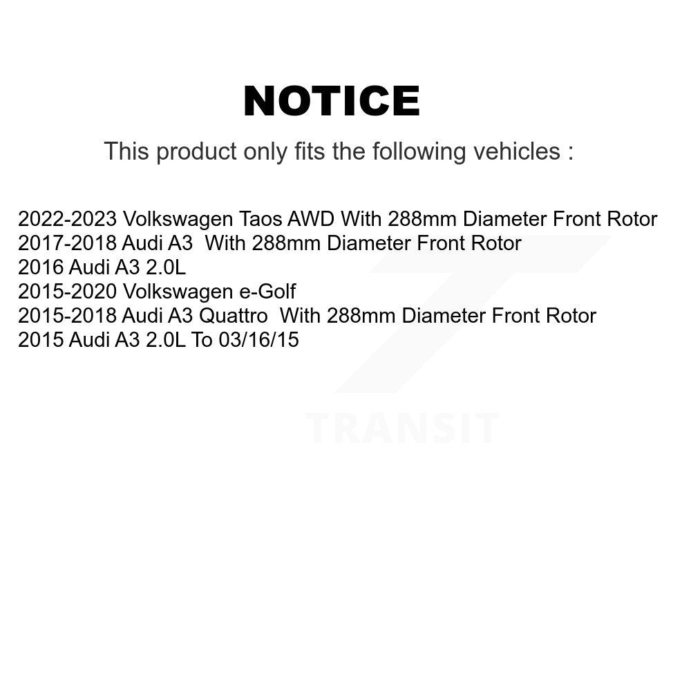 Disc Rotors and Semi-Metallic Brake Pads Kit-KDS-100529 - Kit.bestparts.ca
